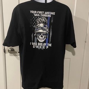 NWOT- “Your first mistake was thinking I was one of the sheep” Tee